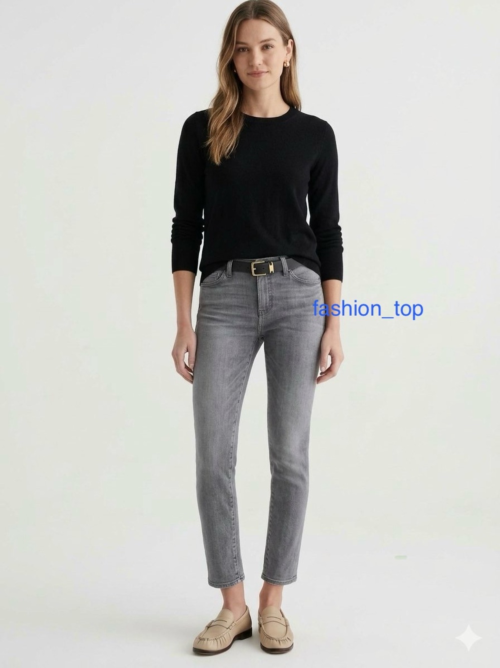AG Adriano Goldschmied Prima Cigarette Ankle Jeans Grey 28R Split Raw Hem